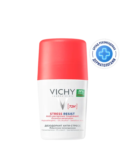 VICHY Vichy Deodorants дезодорант анти-стресс шариковый 72 ч для в…, вариант, фото 2