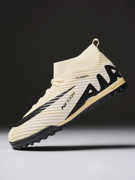 Nike Бутсы футбольные сороконожки Air Zoom Mercurial Superfly TF, черный, фото 2