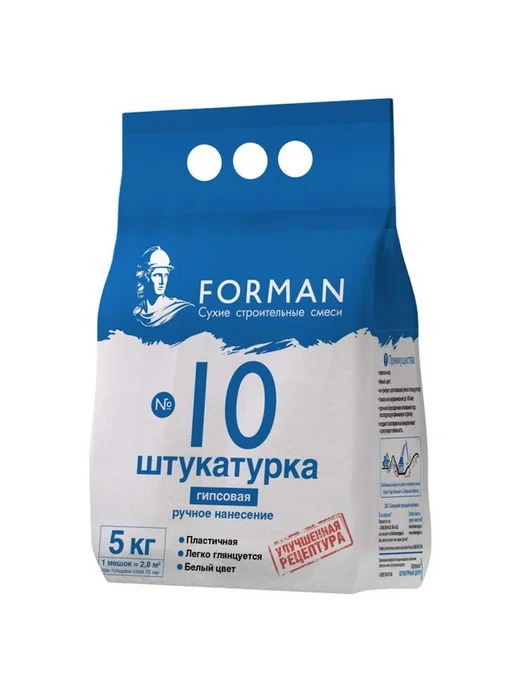 Forman Штукатурка гипсовая для внутр.работ 10 пластичная, вариант