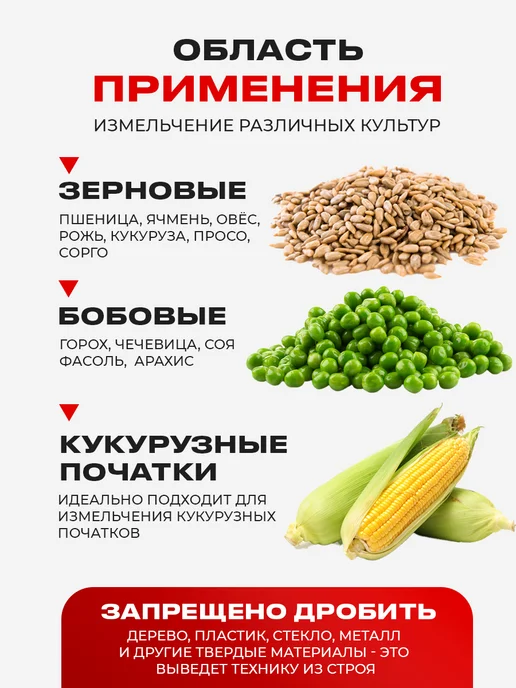 Ewa Зернодробилка электрическая измельчитель для зерна, вариант, фото 4