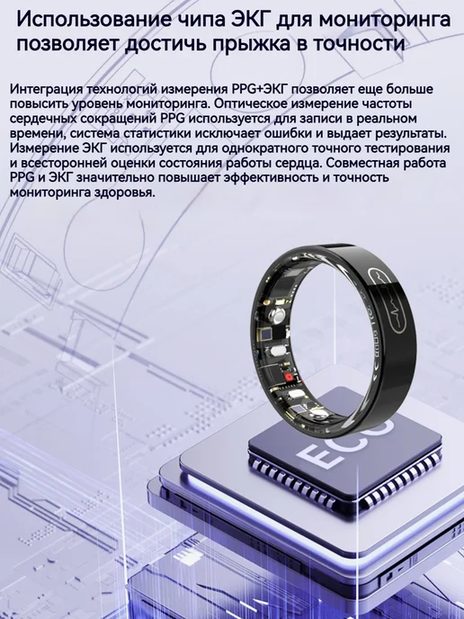 Samsung Медицинское умное кольцо мониторинг здоровья давление, вариант, фото 4