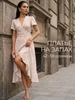Платье летнее на запах с воланами Bright moment 367700076 купить за 3 168 ₽ в интернет‑магазине Wildberries
