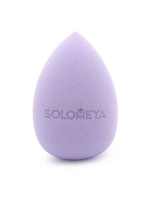 Solomeya Спонж для макияжа Капля меняющий цвет фиолетово-розовый, фиолетовый, фото 2