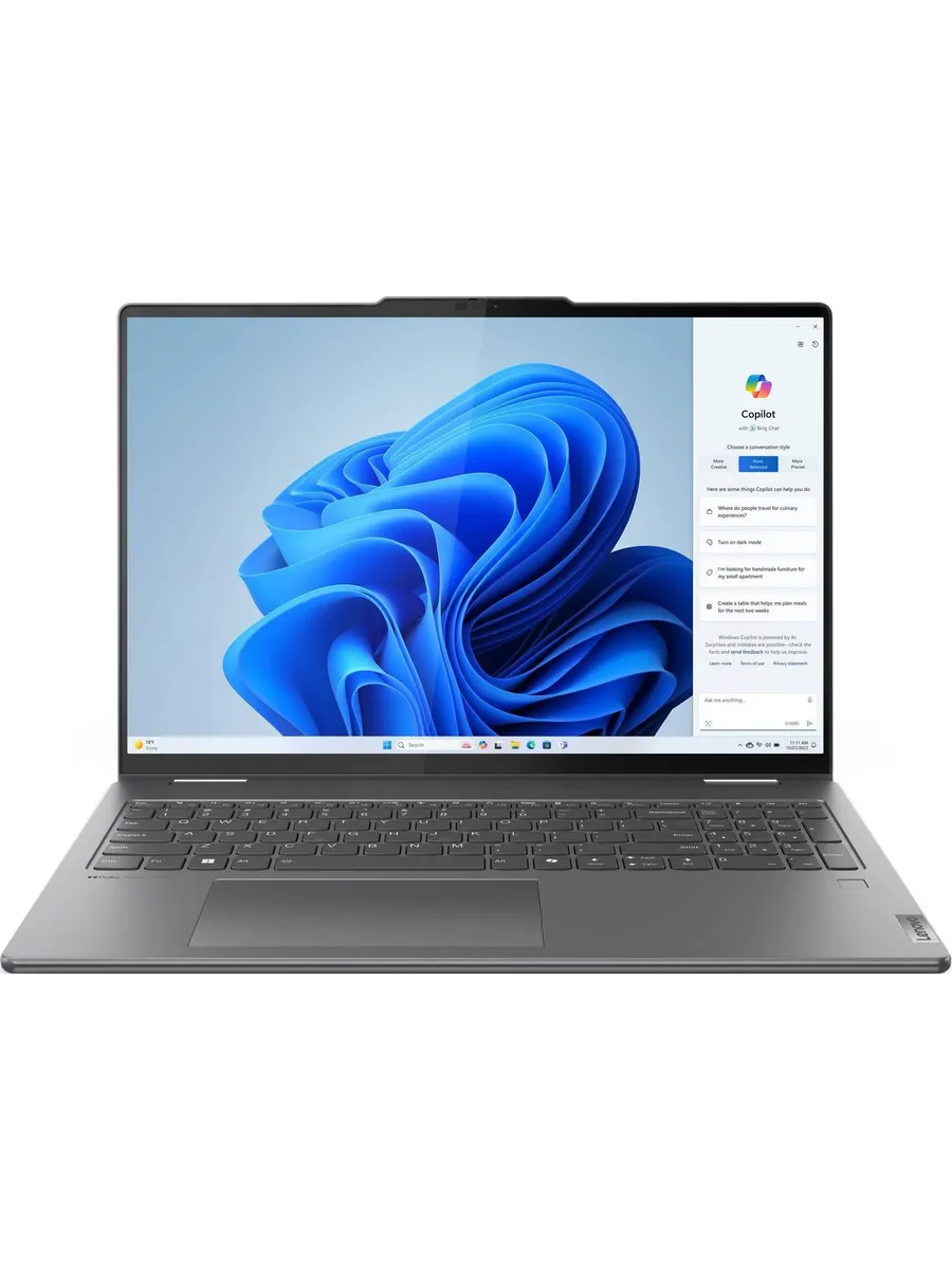 Ноутбук Yoga 7 2-in-1 16IML9, 16'', Storm Grey, KB RUS ENG Lenovo 946198700 купить в интернет‑магазине Wildberries