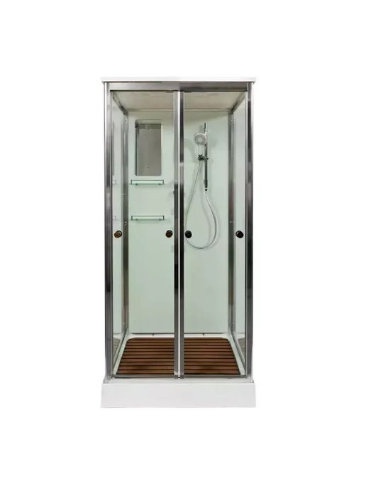 Deto Душевая кабина V1015 (100х100х220) низкий поддон, 100x220, фото 7
