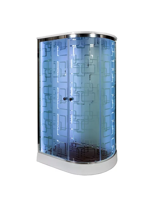 Deto Душевая кабина EM1512LLED+GM (120х80х220) низкий поддон, 80x220, фото 7