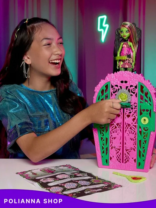 Monster High Кукла Venus HYT75 Монстр Хай Венера МакФлайтрап, черный, фото 2