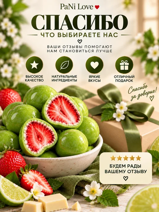 PaNi Love Сублимированная клубника в бельгийском белом шоколаде, вариант, фото 5