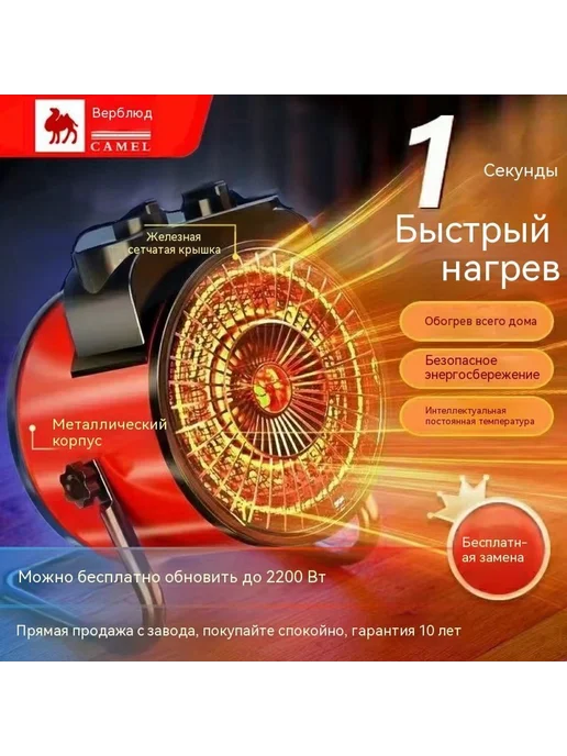 Обогреватель 2500W, 3000 Вт, фото 2