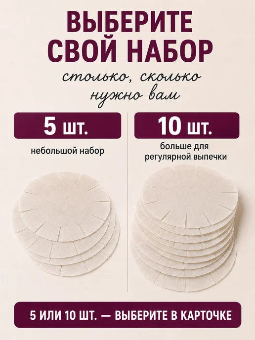 КондиЛента Бумага для выпечки силиконизированная круглая, белый, фото 5