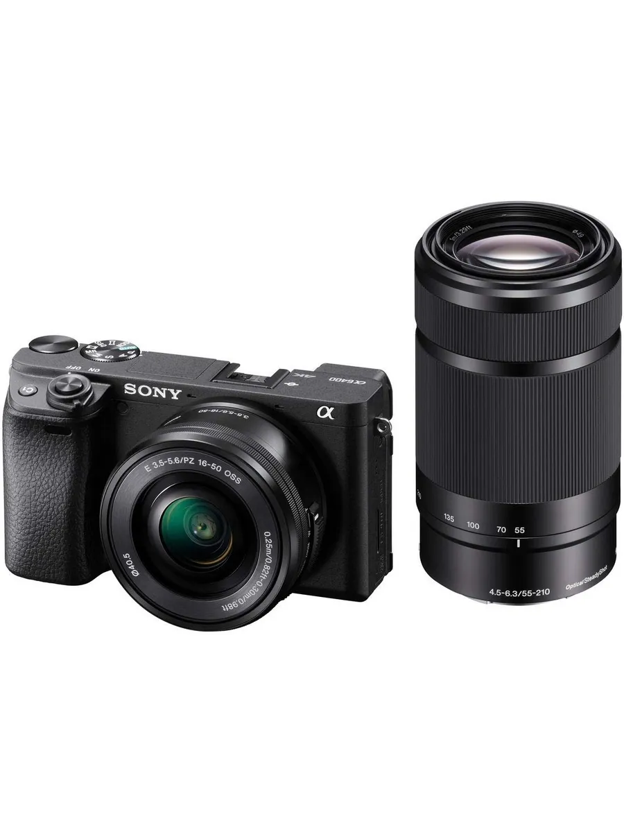 SONY Камера Alpha ILCE-6400Y с двумя объективами