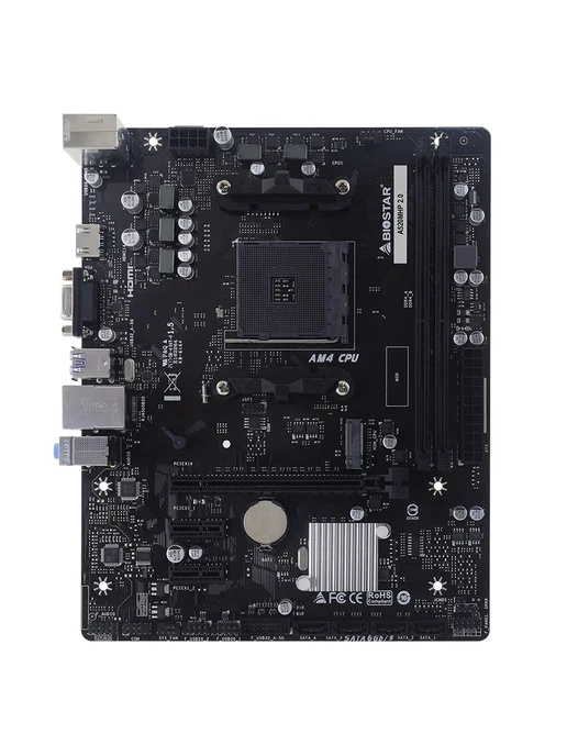 Biostar Материнская плата A520MHP 2.0, AM4 AMD A520 mATX, фото 2