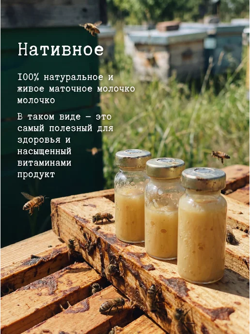 Пчелиное маточное молочко нативное, натуральное 5шт, 2 шт, фото 2