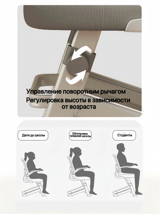 ChampBaby Растущий стул для детей с подлокотниками ростовой, вариант, фото 4