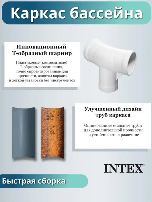 Intex Бассейн каркасный круглый 244х76 см 28296, 244x76 см, фото 5