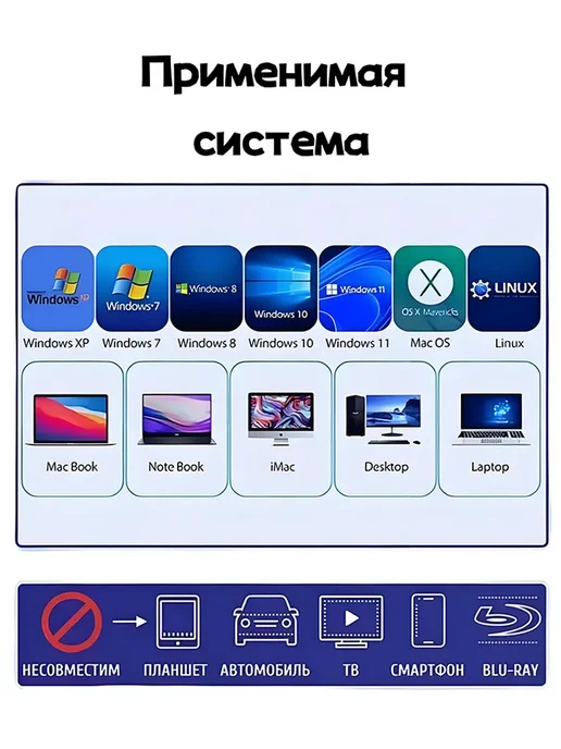 Внешний дисковод для ноутбука и компьютера 8в1, вариант, фото 2