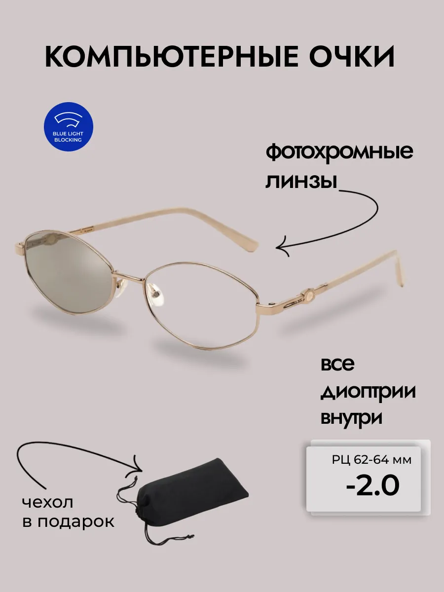 Очки для зрения женские фотохромные