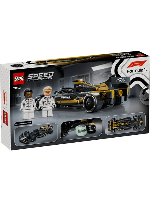 LEGO Конструктор Speed Champions 77252 Гоночный автомобиль APXGP, черный, фото 2