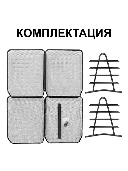 Лоток горизонтальный для бумаг офисный, серый, фото 4