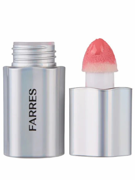 FARRES Розовые румяна для лица кремовые, тон 01, розовый, фото 8