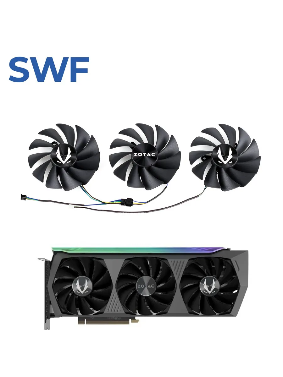 3 вентилятора GA92S2U 87 мм для ZOTAC RTX 3070 3080 3090