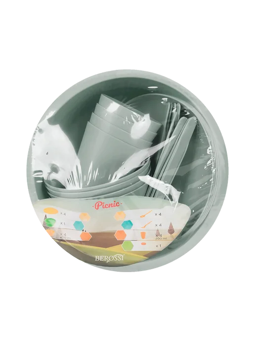 Набор для пикника Picnic LM, 4 персоны, зеленый, фото 2