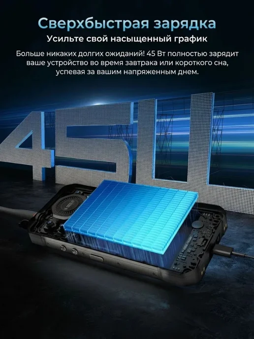 Смартфон OUKITEL Wp61 Plus 12/512 ГБ, черный, фото 5