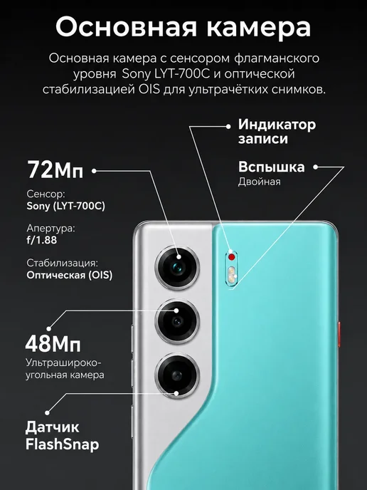 Смартфон TECNO Camon 40 12/512 ГБ, зеленый, фото 4