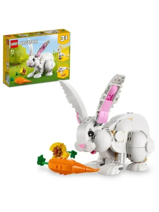 LEGO Конструктор Creator 31133 Белый кролик, белый, фото 3