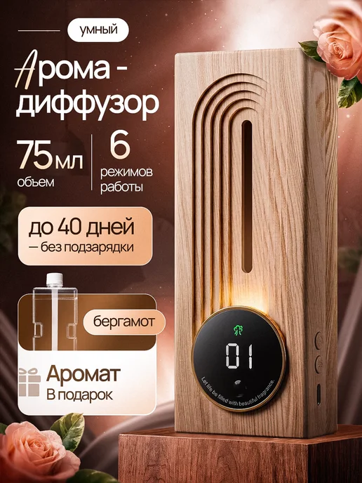 Dig All Аромадиффузор автоматический с дисплеем 75 мл, 75 мл