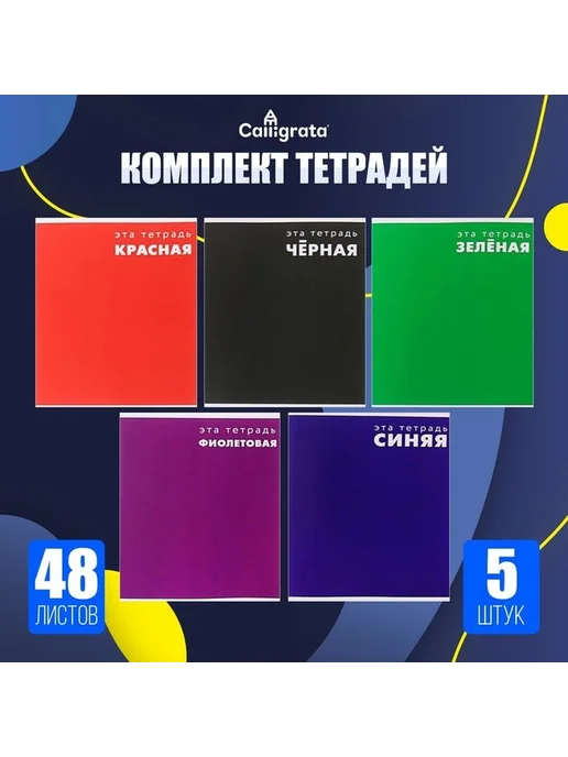 Универсальный комплект тетрадей из 5 штук, вариант