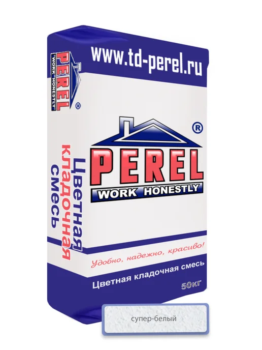 Perel Супер-белая кладочная смесь SL 0001, 25 кг, 50 кг