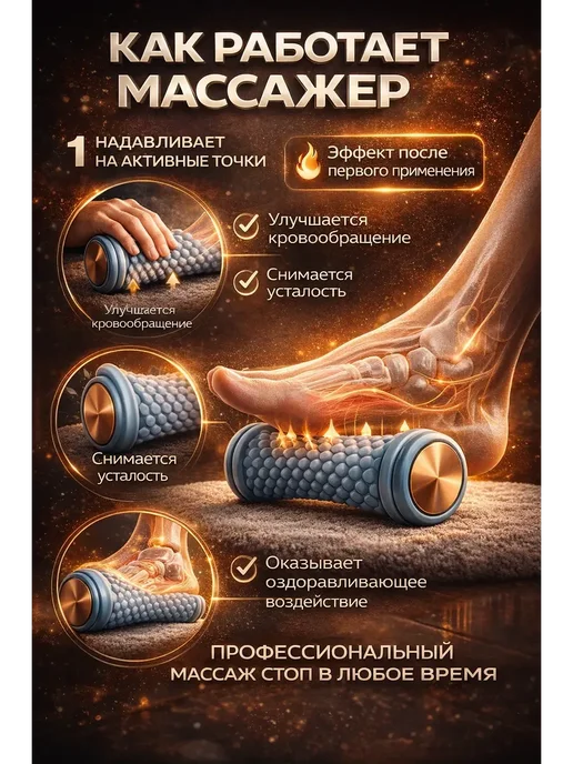 ХАРУН Ролик для ног массажный для стоп, вариант, фото 2