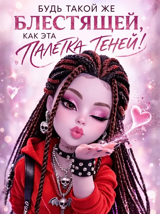 АЛ05 Палетка теней для век матовые и блестящие оттенки, бежевый, фото 3