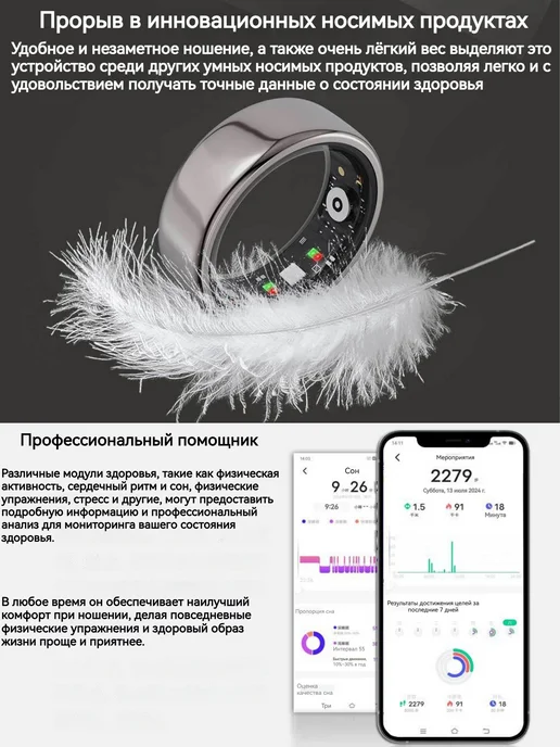 Samsung Умное медицинское кольцо-трекер сахар давление, вариант, фото 4