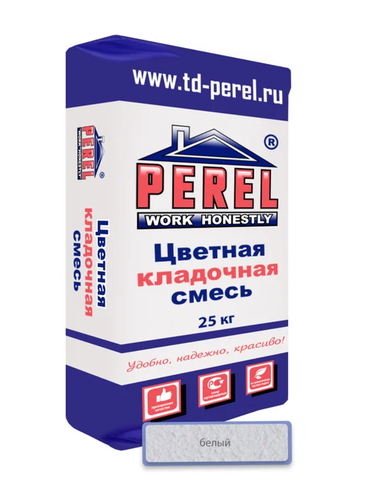 Perel Белая кладочная смесь SL 0005, 50 кг, 25 кг, фото 2