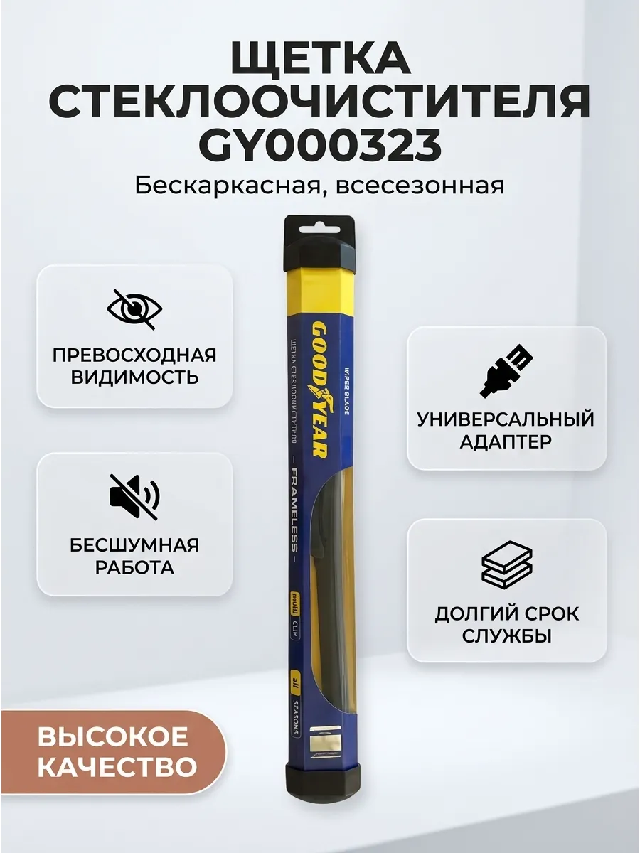 Щётка стеклоочистителя (23/580мм) Goodyear Frameless (25шт)