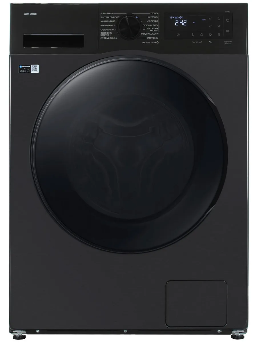 Стиральная машина с сушкой WD90DG5G34BBLP, черный 9кг 48 см