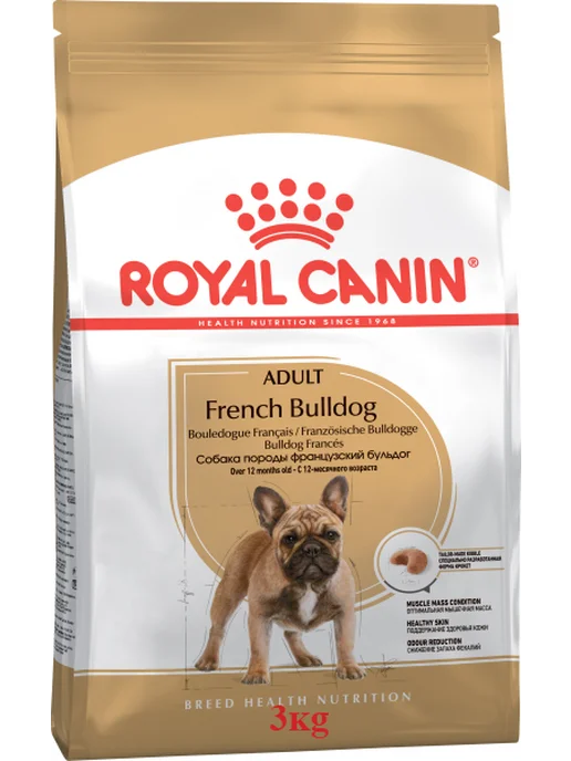 Сухой корм Royal canin Французского Бульдога для собак, взрослые, 3 кг