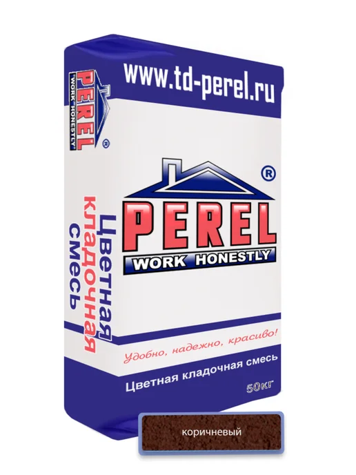 Perel Кремово-бежевая кладочная смесь NL 50 кг, 50 кг, коричневый