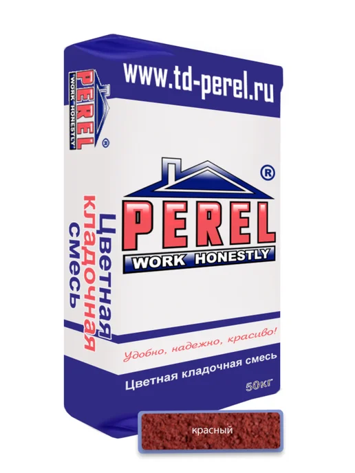 Perel Серая кладочная смесь SL, 25 кг, 50 кг, красный