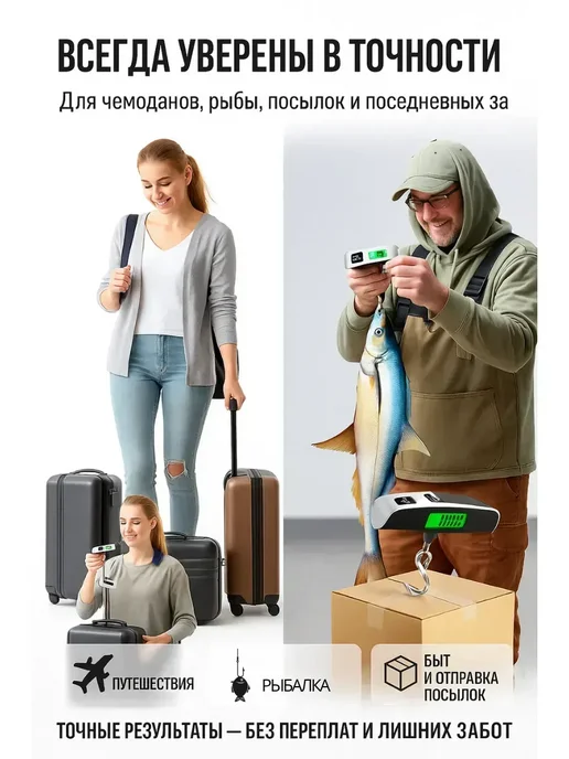 ASBO2 Ручные электронные весы для чемодана 50 кг, 50 кг, фото 5