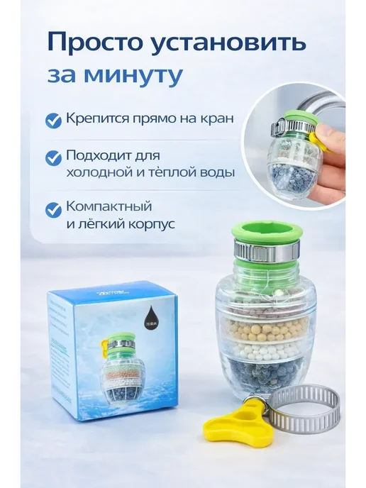 Алью Фильтр для воды на кран на кухню питьевой, вариант, фото 2