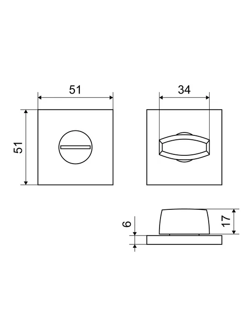 АЛЛЮР Завертка к ручкам АРТ BK-S2 AB(6100) ст.бронза (100,10), AB 6100 ст.бронза 100, фото 4