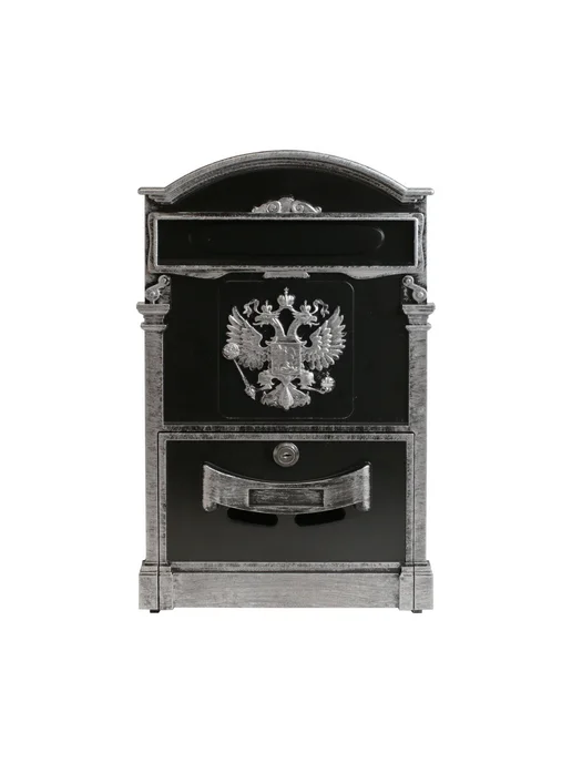 АЛЛЮР Ящик почтовый №4011В "Герб" старое серебро, серебристый, фото 2