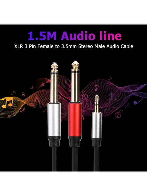 1.8м Gold Plated 3.5mm TRS - кабель с разъемом для наушников, 1,8 м, фото 4