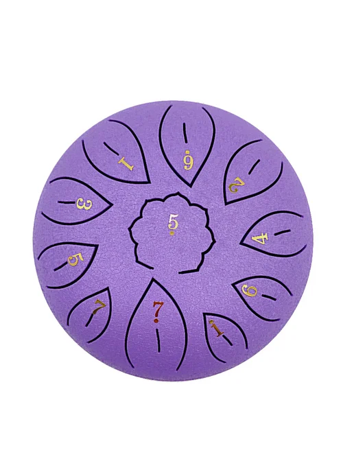 Музинструмент Steel Tongue Drum 6 дюймов для новичков, фиоле, вариант, фото 7
