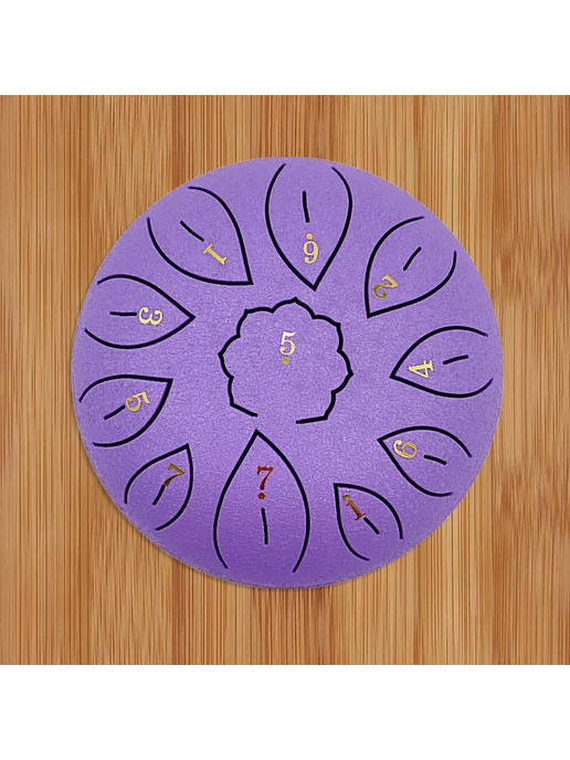 Музинструмент Steel Tongue Drum 6 дюймов для новичков, фиоле, вариант, фото 8