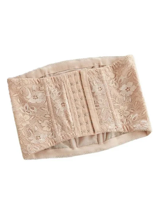 Корсет для живота Nude XL, спортивный бандаж, кружевной корс…, бежевый