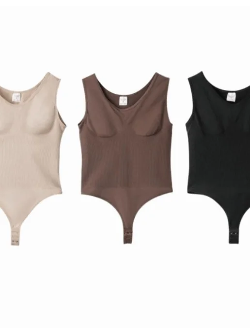 Боди для женщин Nude XL, утягивающее, для йоги, послеродовое…, бежевый, фото 3
